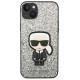 Karl Lagerfeld KLHCP14MGFKPG iPhone 14 Plus 6.7 "hardcase silver / silver Glitter Flakes Ikonik