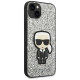 Karl Lagerfeld KLHCP14MGFKPG iPhone 14 Plus 6.7 "hardcase silver / silver Glitter Flakes Ikonik