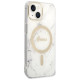 Guess Set Guess GUBPP14MHMEACSH Case+ Charger iPhone 14 Plus 6.7" white/white hard case Marble MagSafe