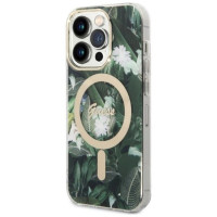 Guess Set Guess GUBPP14XHJEACSA Case+ Charger iPhone 14 Pro Max 6.7" green/green hard case Jungle MagSafe