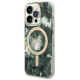 Guess Set Guess GUBPP14XHJEACSA Case+ Charger iPhone 14 Pro Max 6.7" green/green hard case Jungle MagSafe