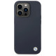 BMW Case BMW BMHMP14LSILNA iPhone 14 Pro 6.1" navy blue/navy Silicone Metal Logo MagSafe