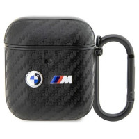 BMW BMA2WMPUCA2 AirPods 1/2 cover black/black Carbon Double Metal Logo