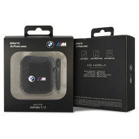 BMW BMA2WMPUCA2 AirPods 1/2 cover black/black Carbon Double Metal Logo