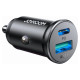 Joyroom JR-CCN05 30W USB-A USB-C mini car charger - black