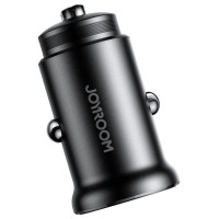Joyroom JR-CCN05 30W USB-A USB-C mini car charger - black