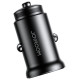 Joyroom JR-CCN05 30W USB-A USB-C mini car charger - black