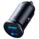 Joyroom JR-CCN05 30W USB-A USB-C mini car charger - black