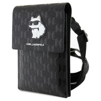 Karl Lagerfeld Case KLWBSAKHPCK Handbag - Black Saffiano Monogram Choupette