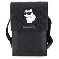 Karl Lagerfeld Case KLWBSAKHPCK Handbag - Black Saffiano Monogram Choupette