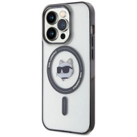 Karl Lagerfeld KLHMP15XHCHNOTK iPhone 15 Pro Max 6.7" transparent hardcase IML Choupette`s Head MagSafe