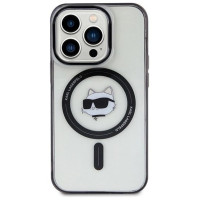 Karl Lagerfeld KLHMP15XHCHNOTK iPhone 15 Pro Max 6.7" transparent hardcase IML Choupette`s Head MagSafe