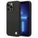 BMW Silicone Metal Logo case for iPhone 15 Pro - black