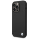 BMW Silicone Metal Logo case for iPhone 15 Pro - black