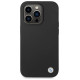 BMW Silicone Metal Logo case for iPhone 15 Pro - black