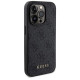 Guess 4G Metal Logo case set for iPhone 15 Pro + 5000mAh MagSafe power bank - black
