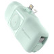 Wozinsky WF16-YLS 5000mAh 15W Lightning Mini Power Bank with Built-in USB-C Cable and Apple Watch Charger - Green