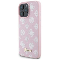 Guess Peony Script MagSafe iPhone 16 Pro Max Case - Pink
