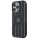 Mercedes MB Double Layer Crossed Lines MagSafe Case for iPhone 16 Pro Max - Black