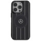 Mercedes MB Double Layer Crossed Lines MagSafe Case for iPhone 16 Pro Max - Black