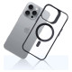 3Mk Protection 3mk Satin Armor MagCase with MagSafe for iPhone 16 Pro - Clear with Black Frame