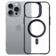 3Mk Protection 3mk Satin Armor MagCase with MagSafe for iPhone 16 Pro - Clear with Black Frame