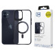 3Mk Protection 3mk Satin Armor MagCase with MagSafe for iPhone 12 / 12 Pro - Clear with Black Frame