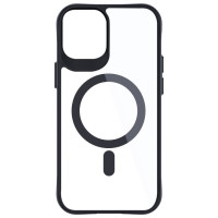3Mk Protection 3mk Satin Armor MagCase with MagSafe for iPhone 12 / 12 Pro - Clear with Black Frame