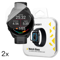 Wozinsky Full Glue Tempered Glass for Garmin Forerunner 165 (2 pcs.)
