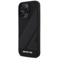 Mercedes AMG Checkered Flag Pattern MagSafe Case for iPhone 16 Pro - Black