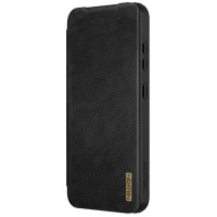 Nillkin Qin Pro Case for Samsung Galaxy S25+ with Flip and Camera Cover - Black