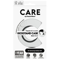 Panzerglass CARE by PanzerGlass Feature Black Kickstand & QI Case for Samsung Galaxy S25 - Transparent
