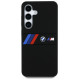 BMW Silicone Middle Tricolor Stripes MagSafe Case for Samsung Galaxy S25 - Black