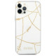 Guess Gold Chain Collection iPhone 12 Pro Max 6.7" Case - White