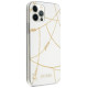 Guess Gold Chain Collection iPhone 12 Pro Max 6.7" Case - White