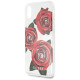 Guess Flower Desire Red Rose iPhone X Case - Transparent
