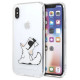 Karl Lagerfeld Choupette Fun iPhone X/Xs Case - Transparent