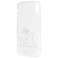 Karl Lagerfeld Choupette Fun iPhone X/Xs Case - Transparent