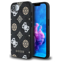 Guess PU 4G Peony case with MagSafe for iPhone 16e - black