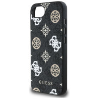Guess PU 4G Peony case with MagSafe for iPhone 16e - black
