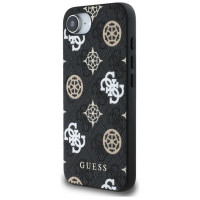 Guess PU 4G Peony case with MagSafe for iPhone 16e - black
