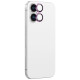 Amazingthing AR Aluminum 2 Lens Glass with Camera Lens Frame for iPhone 16 / 16 Plus - Pink