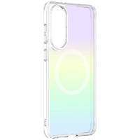 Amazingthing Minimal Mag Case with Magnetic Ring for Samsung Galaxy S25 Edge - Iridescent