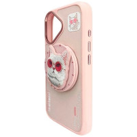 Nimmy Glasses Cool Cat MagSafe Case for iPhone 16 - Pink