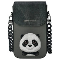 Nimmy Big Eyed Pet 2.0 Panda Phone Bag - Black