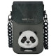Nimmy Big Eyed Pet 2.0 Panda Phone Bag - Black