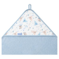 Babyono Frotē dvielis ar kapuci 100x100 cm BabyOno1552/02 blue