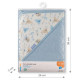Babyono Frotē dvielis ar kapuci 100x100 cm BabyOno1552/02 blue