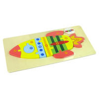 Lean Toys* Koka puzle RAKETE (91909)