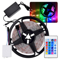 Jokomisiada LED lente (ūdensizturīga) RGB 5 m + tālvadības pults ZA4824